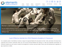 Tablet Screenshot of elementsacademy.com